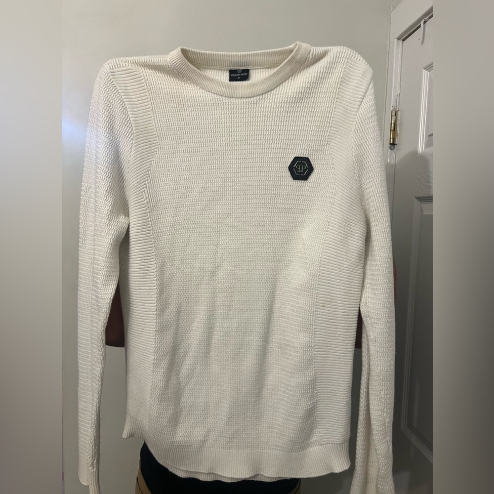 Philipp Plein logo patch pullover